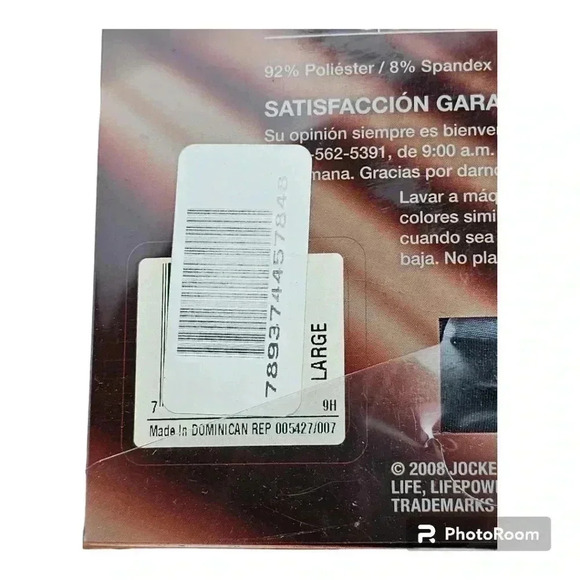 Jockey LifePower performance length sport short microfiber dark gray NIB NWT Lar - Picture 6 of 7